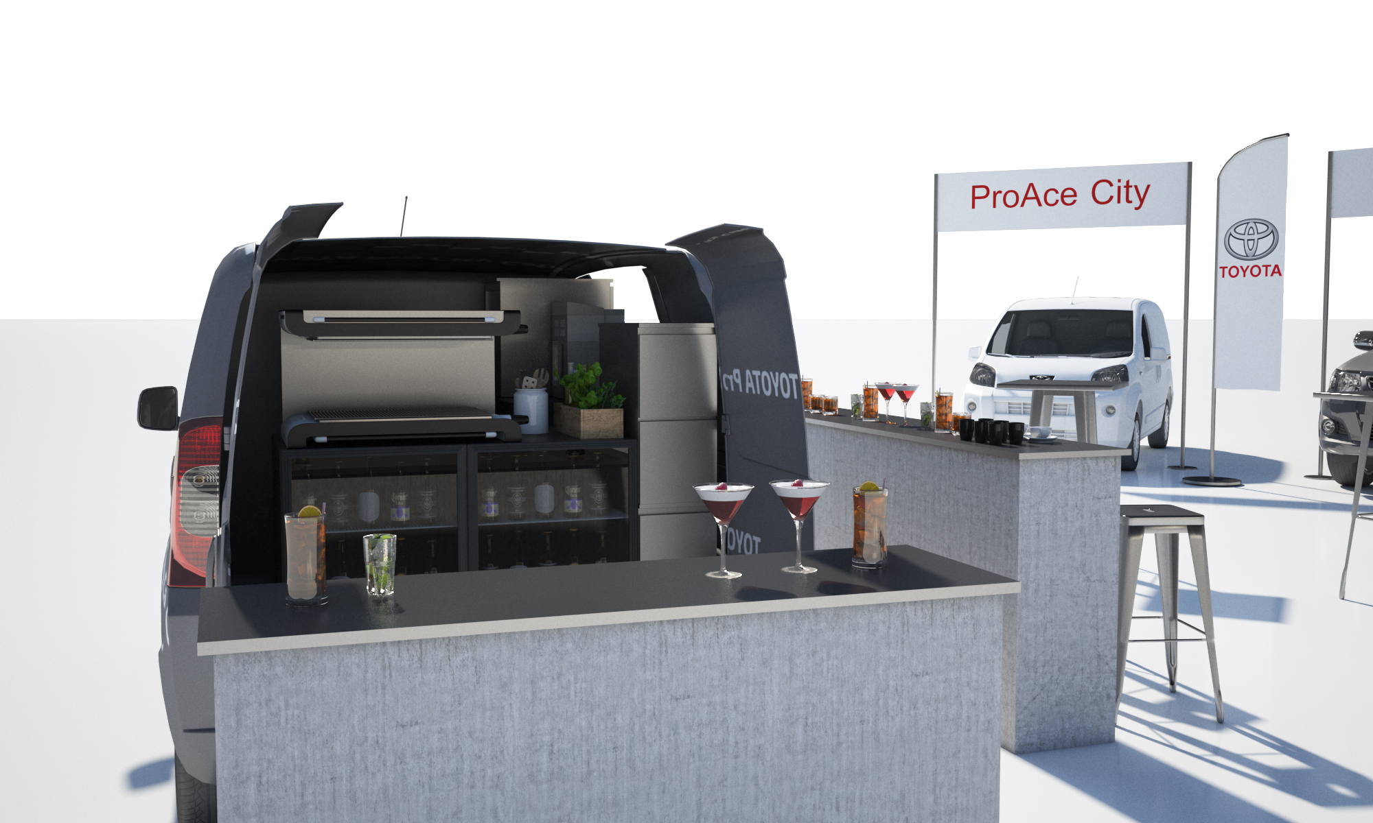 Toyota ProAce Professional Tour – activation B2B Cherry Moon