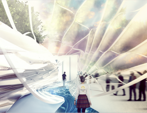 CHERRY MOON en finale pour la conception d’un pavillon de marque aux pieds de la Tour Eiffel pendant les jeux de Paris 2024.