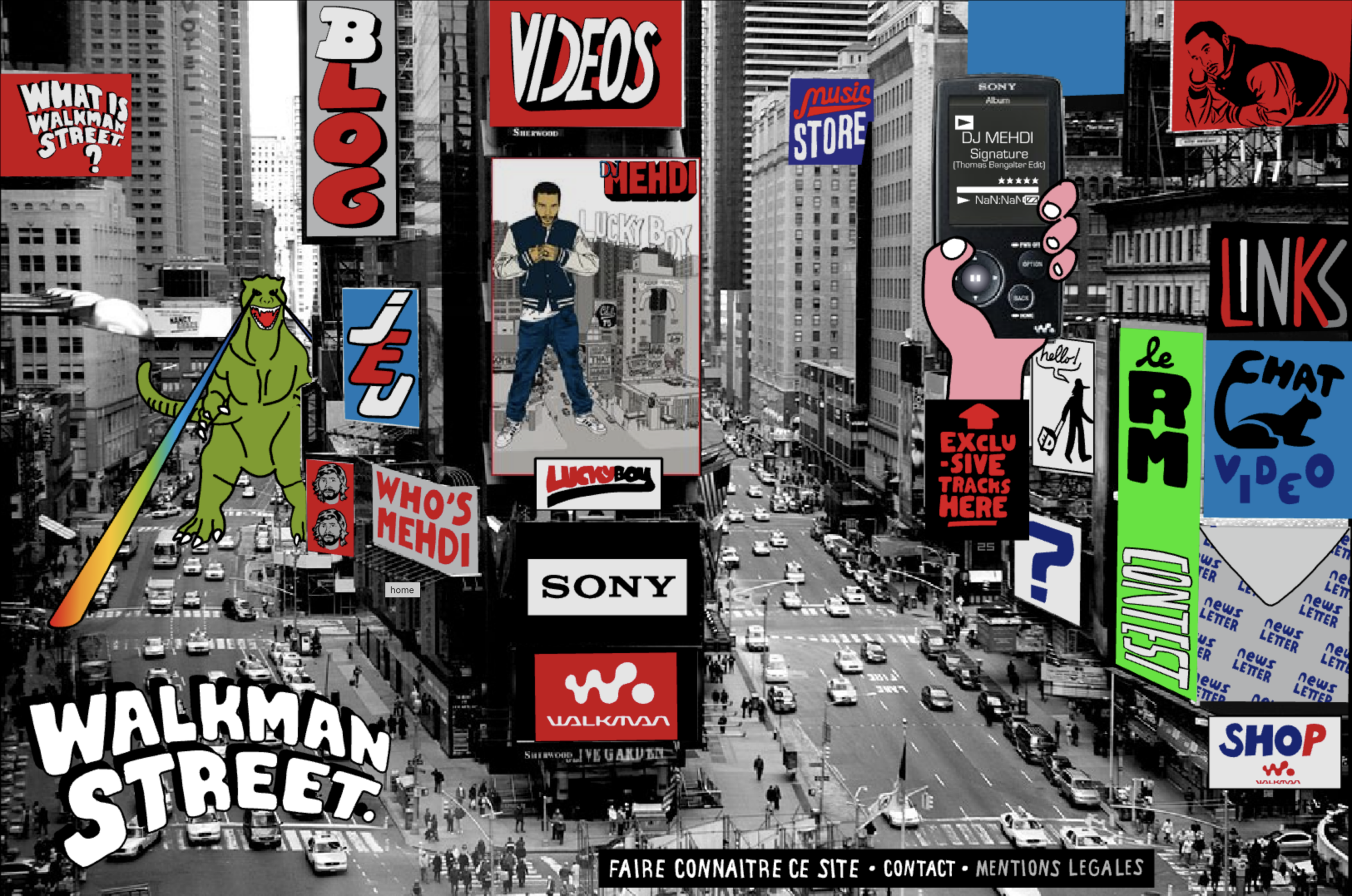 Walkman Street — Sony Walkman × DJ Mehdi et Kavinsky, 2007